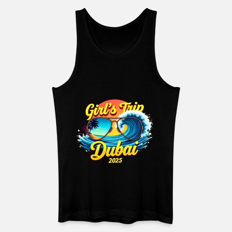 Wochenend-Birthday Dubai 2025 - Männer Bio Tank Top - Schwarz