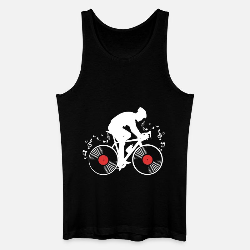 Vinyl - Männer Bio Tank Top - Schwarz