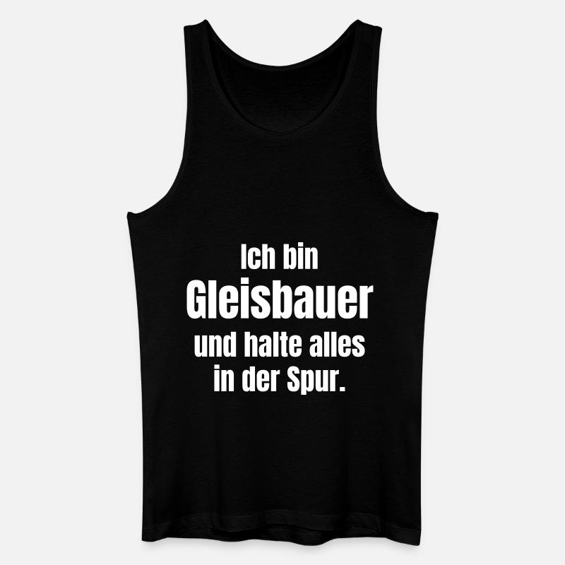 Gleisbauer - Männer Bio Tank Top - Schwarz