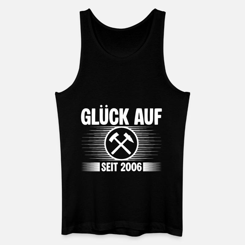 Glueck auf seit 2006 - Männer Bio Tank Top - Schwarz