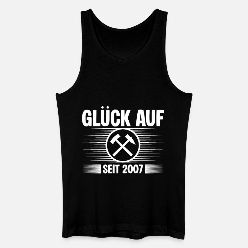 Glueck auf seit 2007 - Männer Bio Tank Top - Schwarz