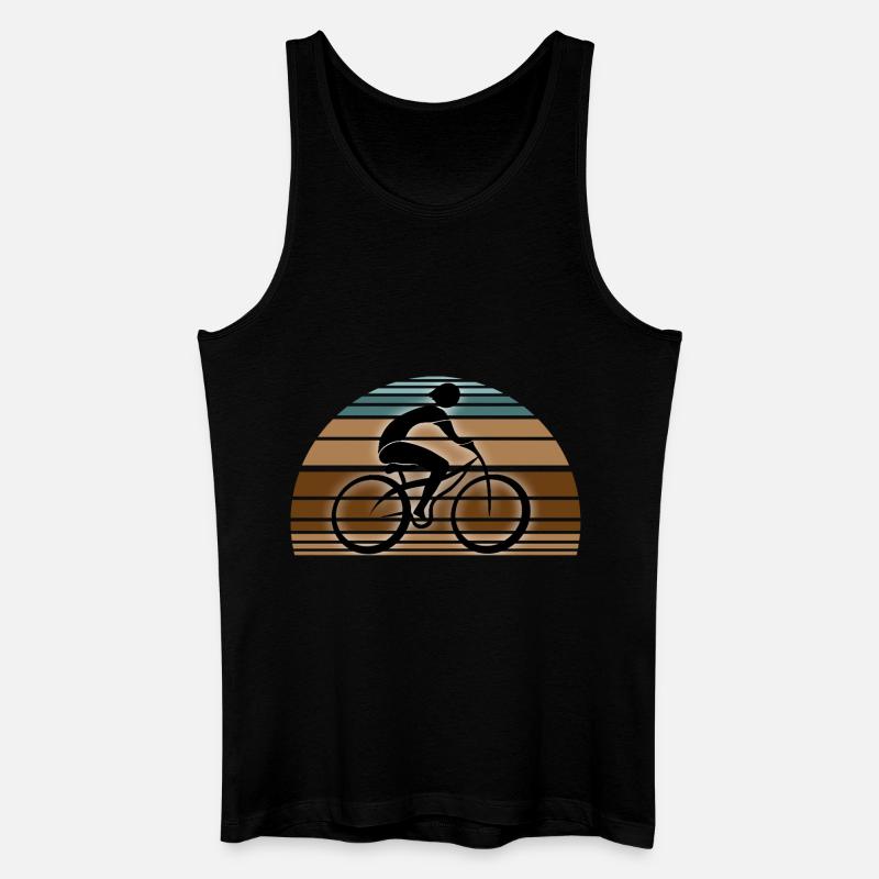 Radfahrer - Männer Bio Tank Top - Schwarz
