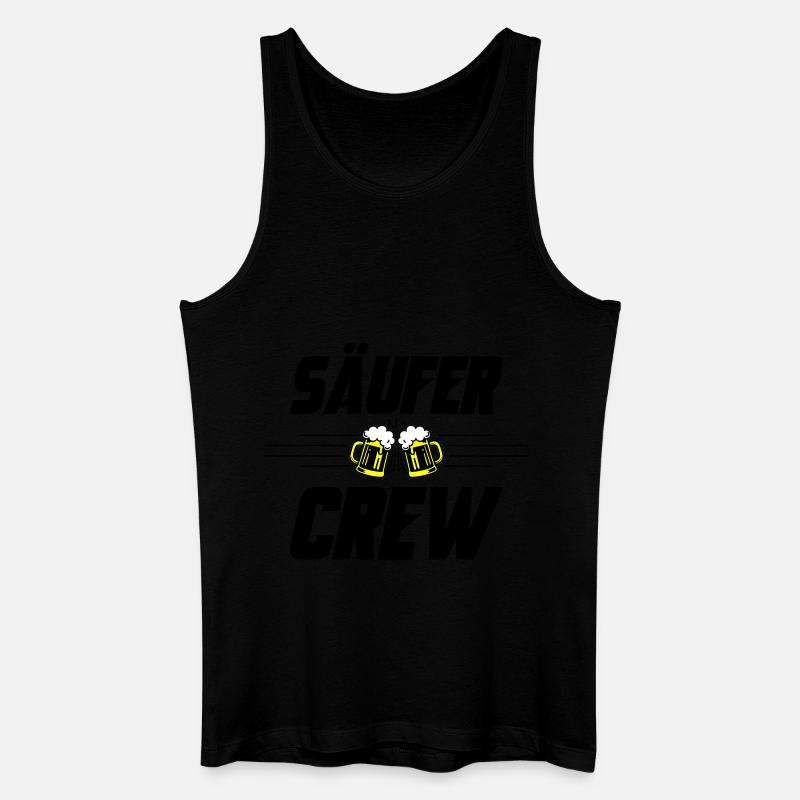 Säufer Crew Bier - Männer Bio Tank Top - Schwarz