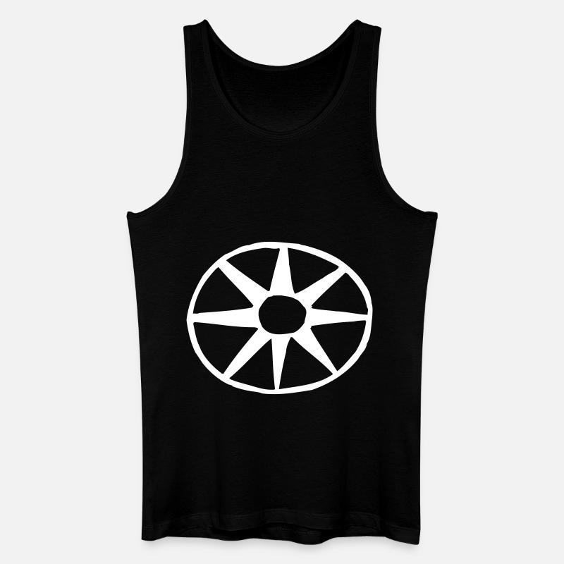 circle - Wheel - Vector graphic - Männer Bio Tank Top - Schwarz