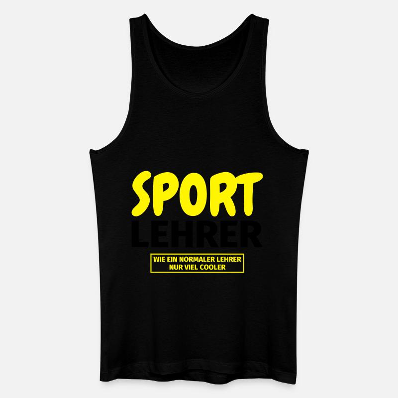 Sportlehrer Geschenk - Männer Bio Tank Top - Schwarz