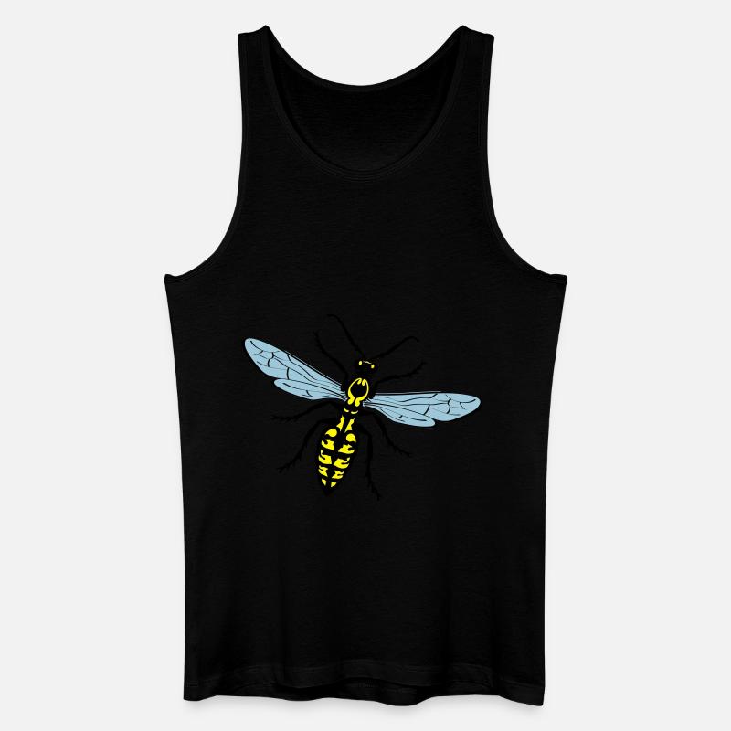 Hornisse - Männer Bio Tank Top - Schwarz