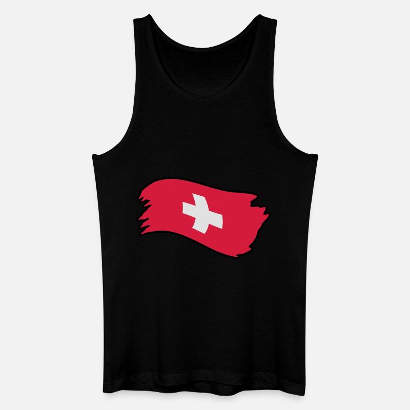 suisse23 - Männer Bio Tank Top - Schwarz