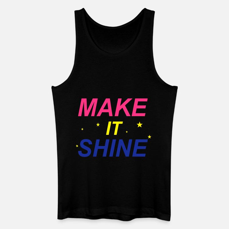 Make It Shine - Männer Bio Tank Top - Schwarz