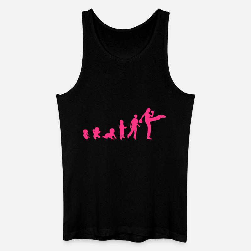 evolution franzoesisch boxen savate 4 - Männer Bio Tank Top - Schwarz