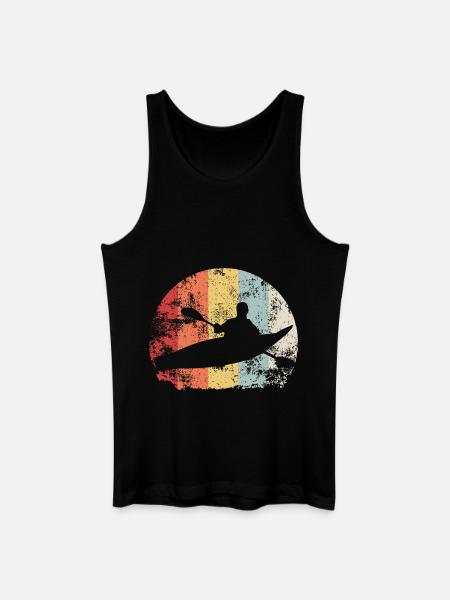 Kayaking Retro - Men’s Organic Tank Top - black