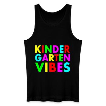kindergarten vibes - Débardeur bio Homme - noir - Devant