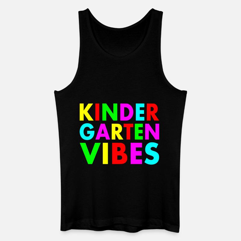 kindergarten vibes - Männer Bio Tank Top - Schwarz