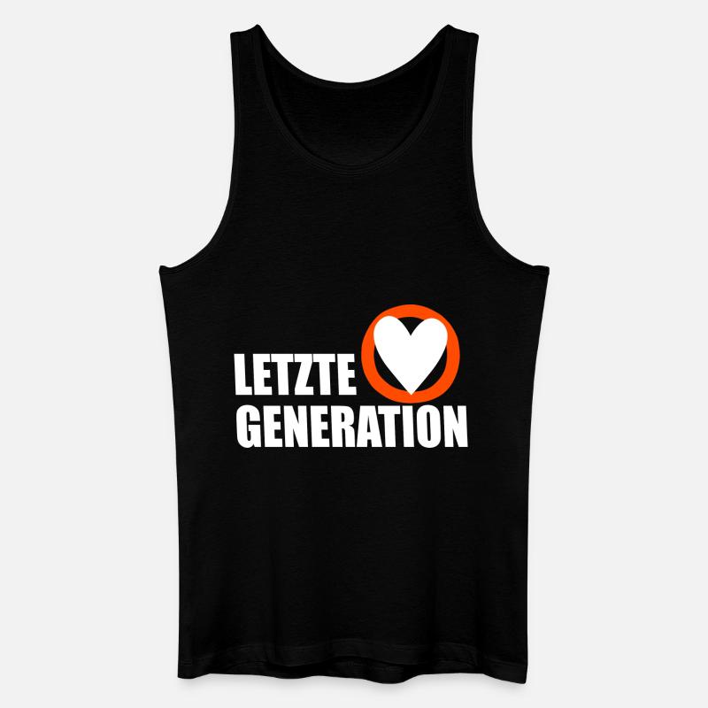 Letzte Generation - Design 5 - Männer Bio Tank Top - Schwarz