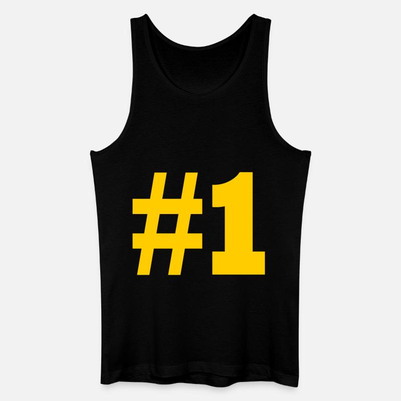 1 - Männer Bio Tank Top - Schwarz