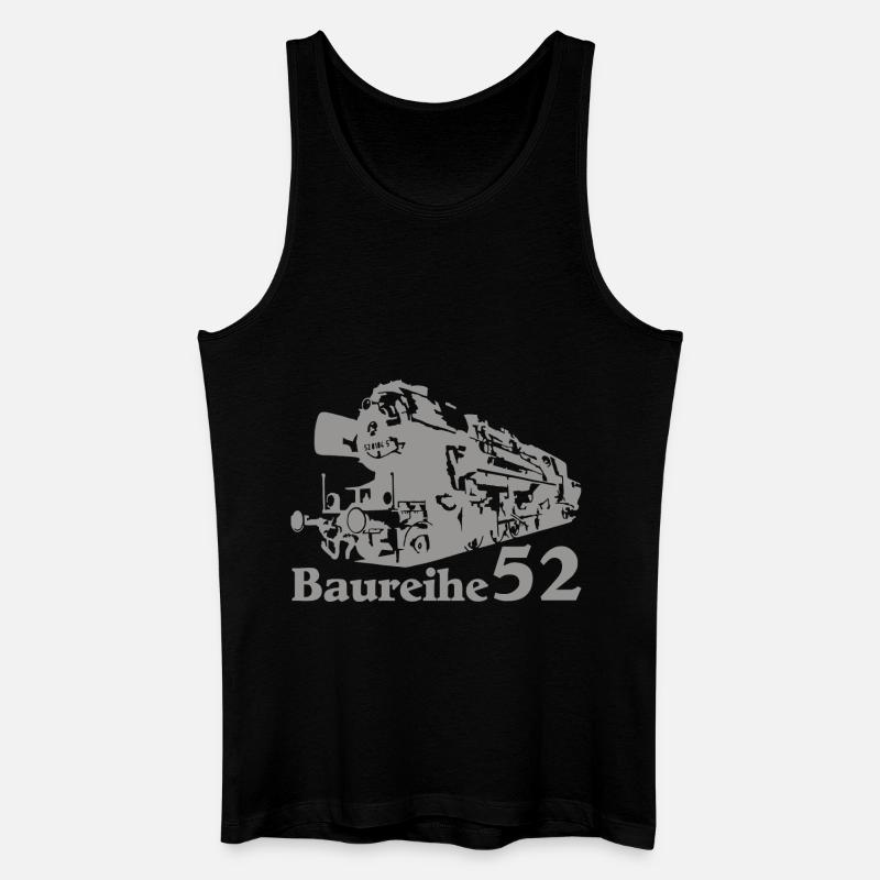 Dampflok Baureihe 52 - Männer Bio Tank Top - Schwarz