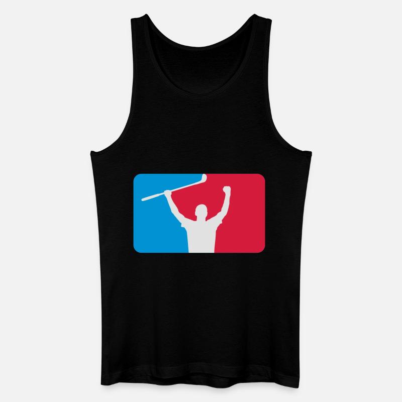 Golfer - Männer Bio Tank Top - Schwarz