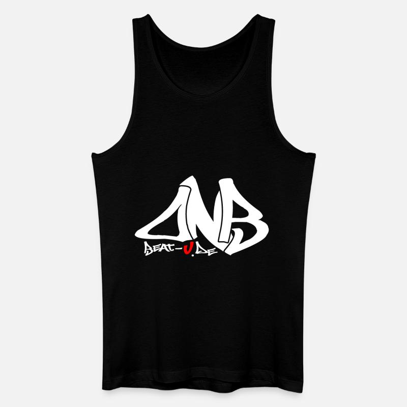 dnb - Männer Bio Tank Top - Schwarz