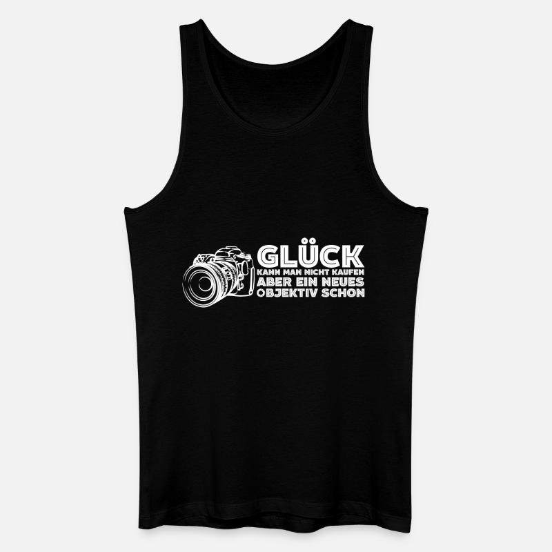 Fotografen Glück - Männer Bio Tank Top - Schwarz