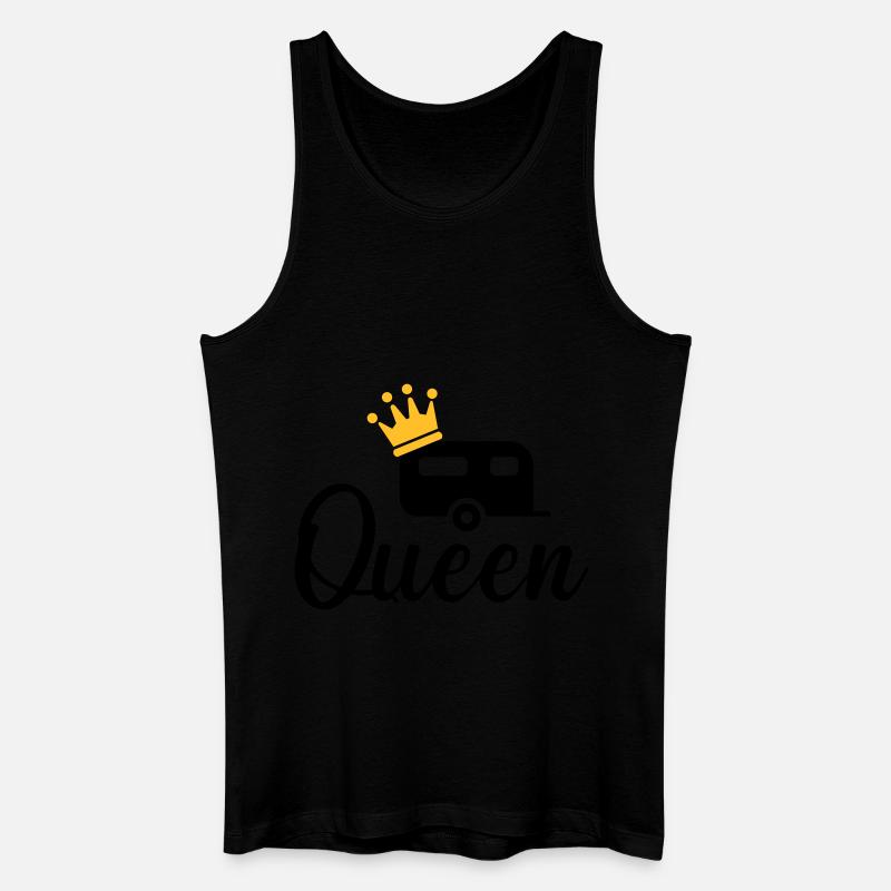 Camping Queen - Männer Bio Tank Top - Schwarz