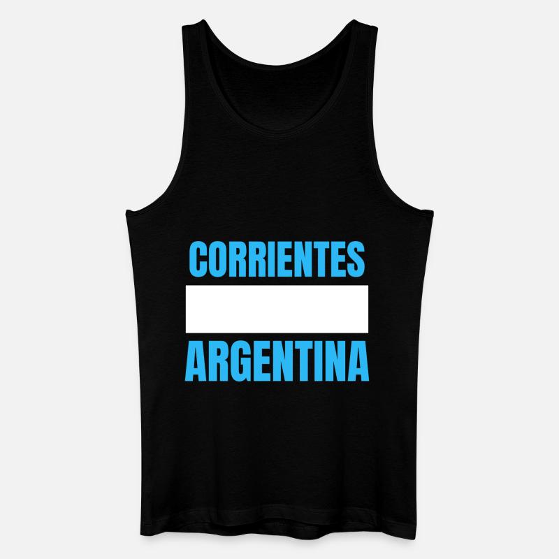 Corrientes - Männer Bio Tank Top - Schwarz