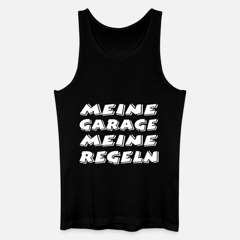 Garage - Männer Bio Tank Top - Schwarz
