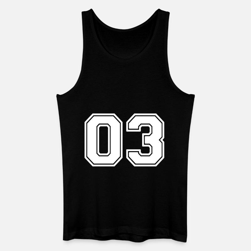 03 - Männer Bio Tank Top - Schwarz