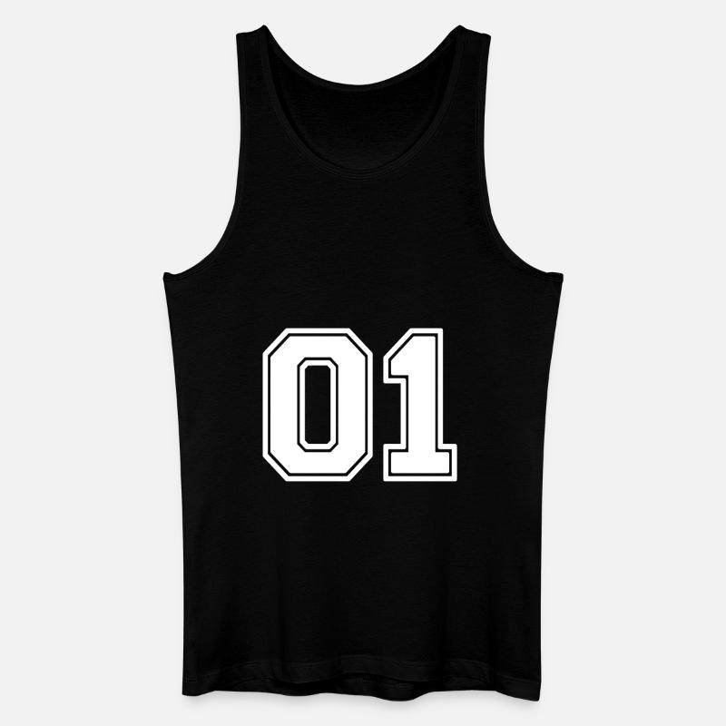 01 - Männer Bio Tank Top - Schwarz