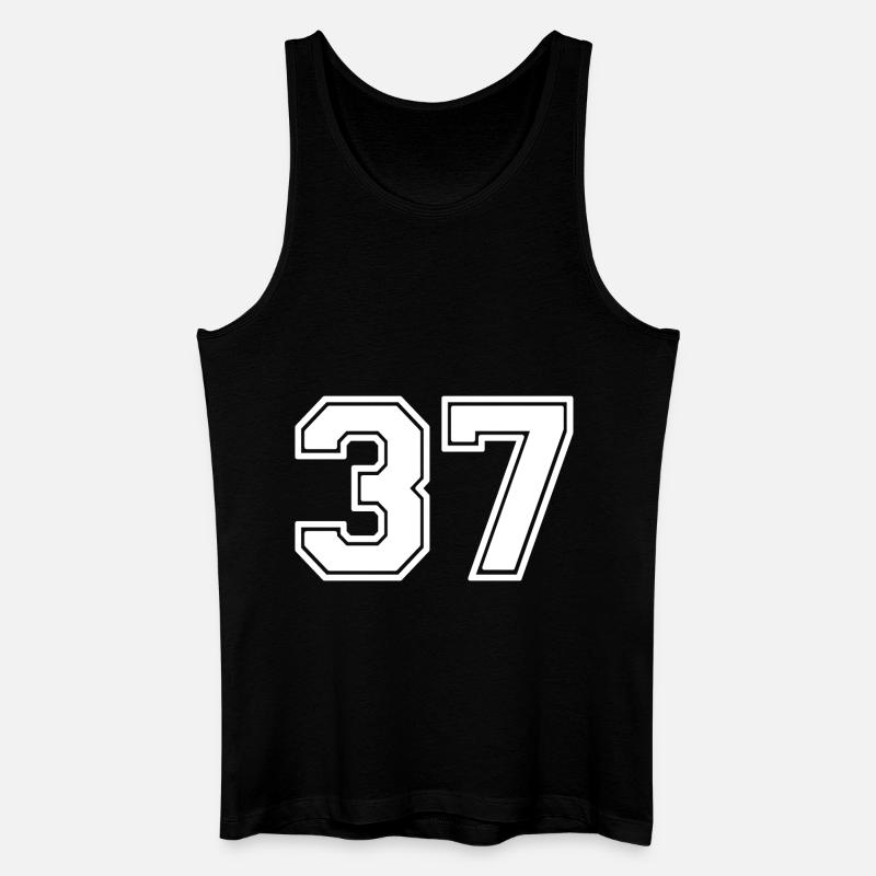 37 - Männer Bio Tank Top - Schwarz