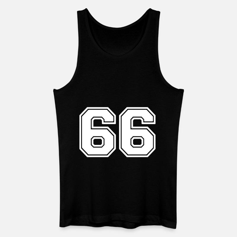 66 - Männer Bio Tank Top - Schwarz