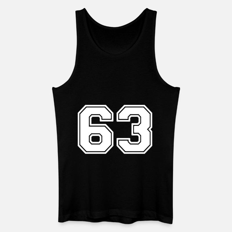 63 - Männer Bio Tank Top - Schwarz