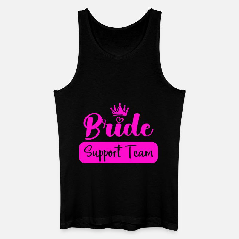bride support team - Männer Bio Tank Top - Schwarz