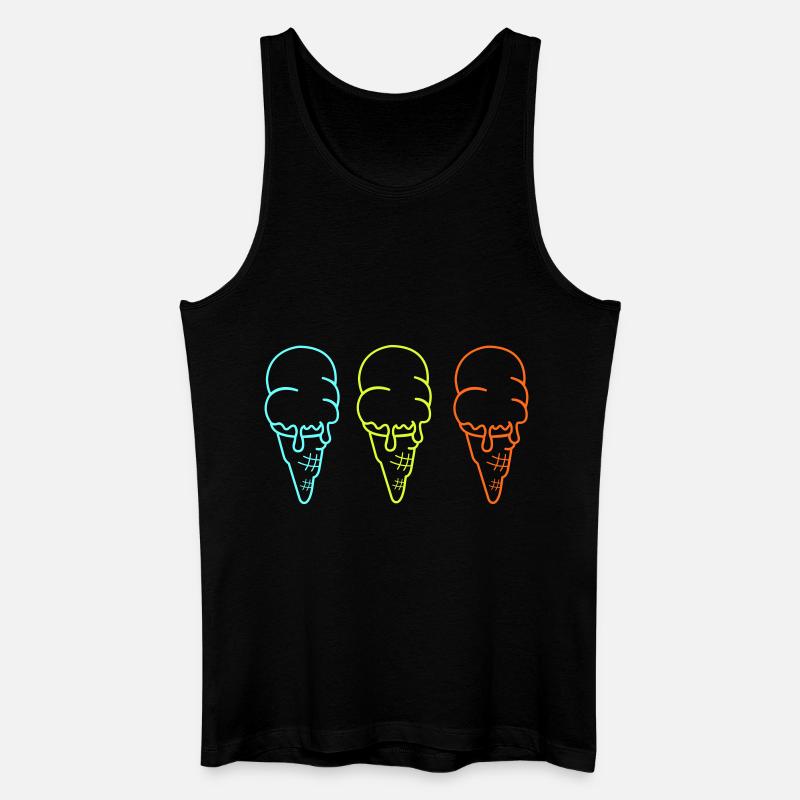 eis eiscreme 3 - Männer Bio Tank Top - Schwarz