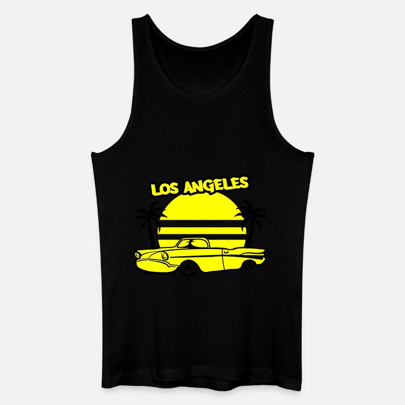 Los Angeles Lowrider - Männer Bio Tank Top - Schwarz