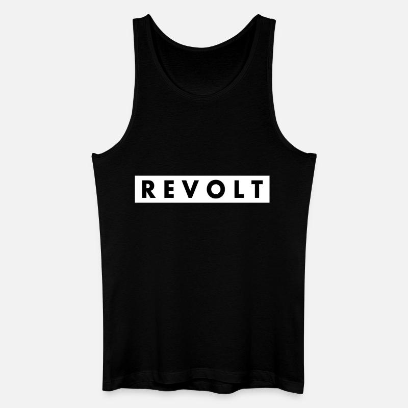 Revolt - Männer Bio Tank Top - Schwarz