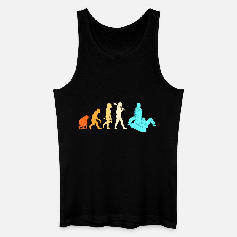 Jiu Jitsu Selbstverteidigung - Männer Bio Tank Top - Schwarz