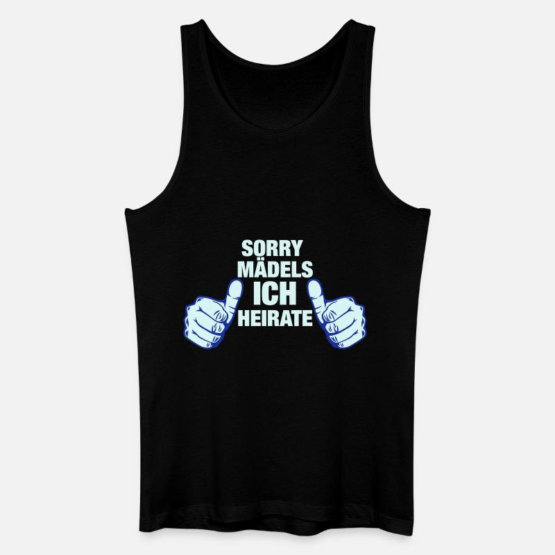 JGA_thumbs_ich heirate - Männer Bio Tank Top - Schwarz