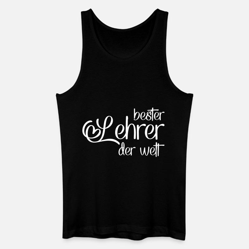 Lehrer - Männer Bio Tank Top - Schwarz