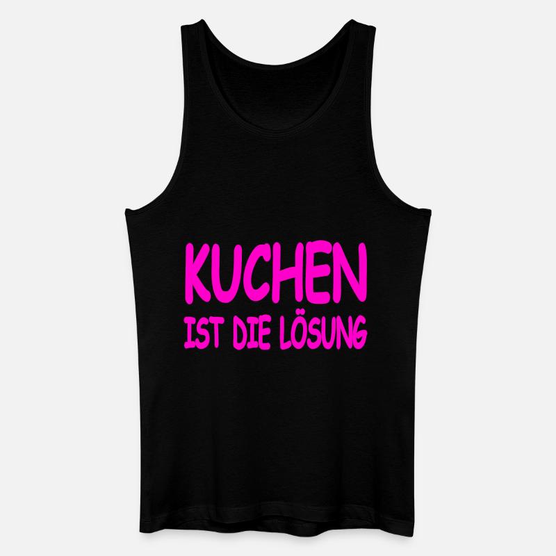 Kuchen - Männer Bio Tank Top - Schwarz