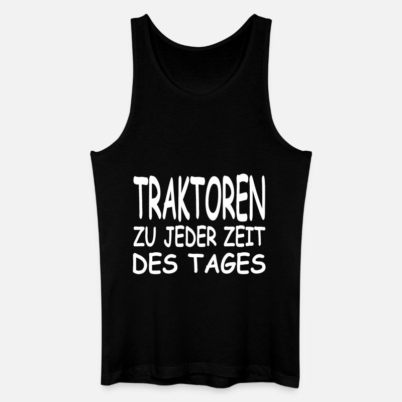 Traktor - Männer Bio Tank Top - Schwarz