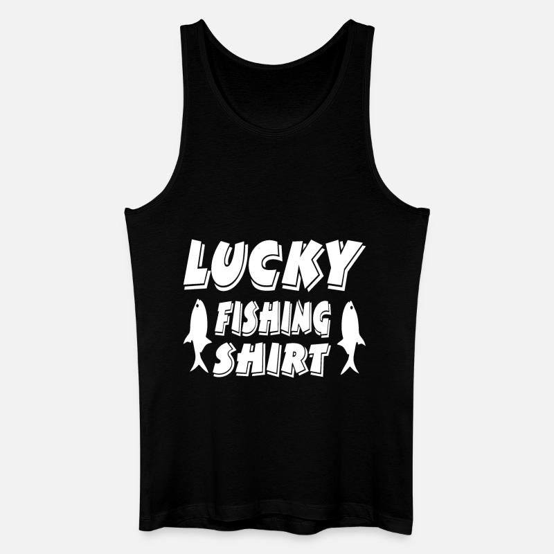 Angeln - Männer Bio Tank Top - Schwarz