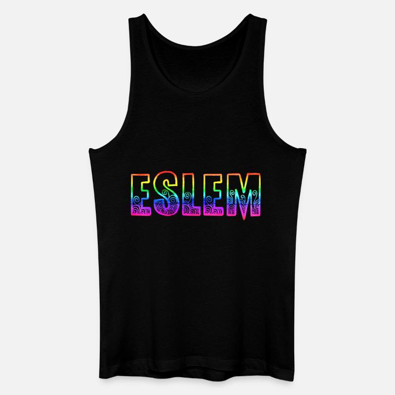 eslem rs regenbogen - Männer Bio Tank Top - Schwarz
