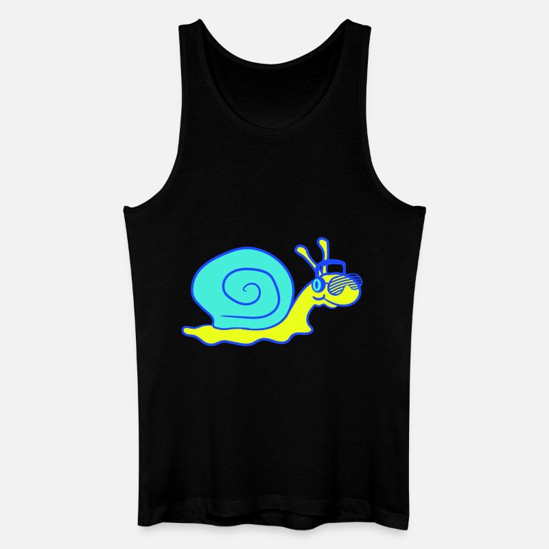 Cool DJ Escargot Mignon Shell - Débardeur bio Homme - noir