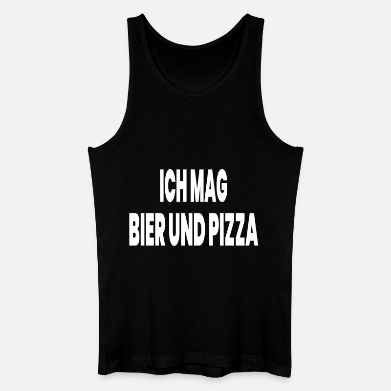 Bier - Männer Bio Tank Top - Schwarz