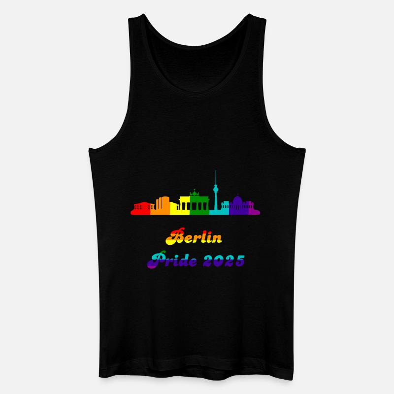 Pride 2025 Berlin - Männer Bio Tank Top - Schwarz
