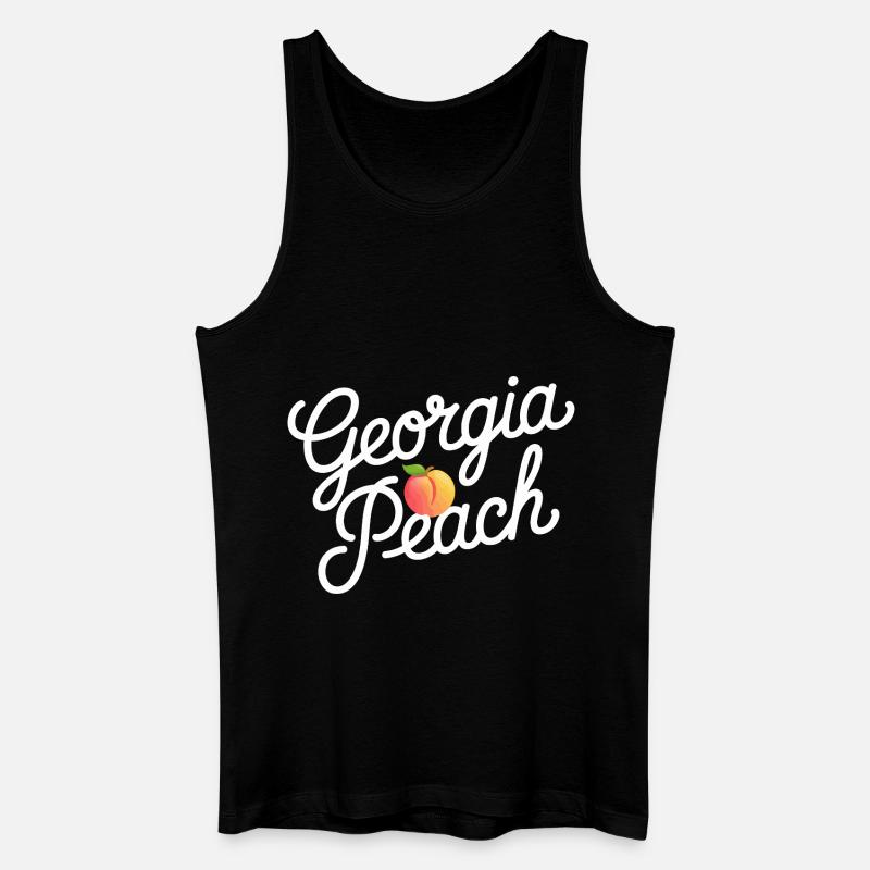 Georgia Peach Drehbuch - Männer Bio Tank Top - Schwarz
