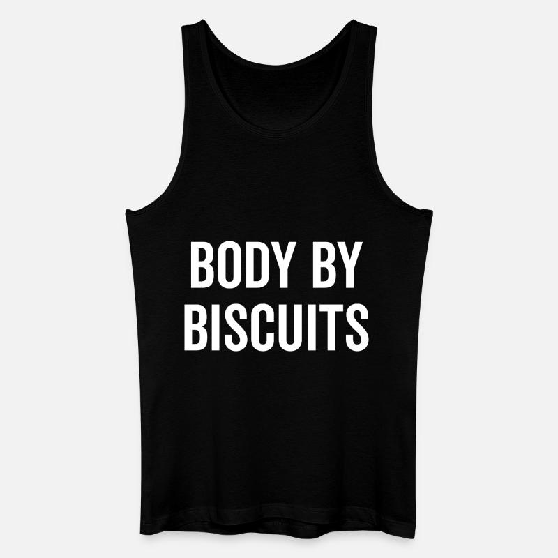 Körper von Biscuits - Männer Bio Tank Top - Schwarz