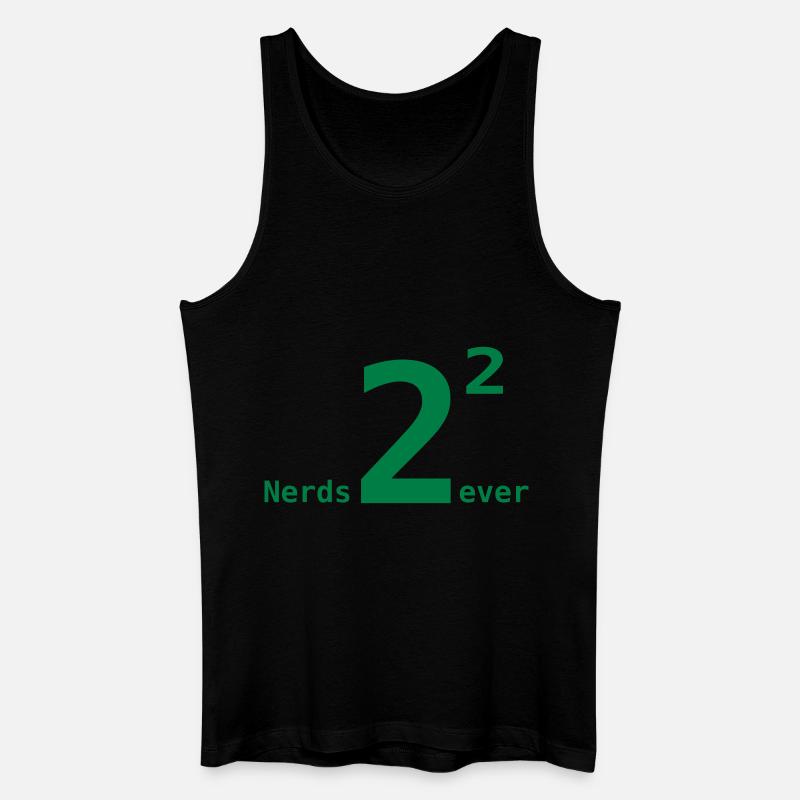 Nerds for ever - Männer Bio Tank Top - Schwarz