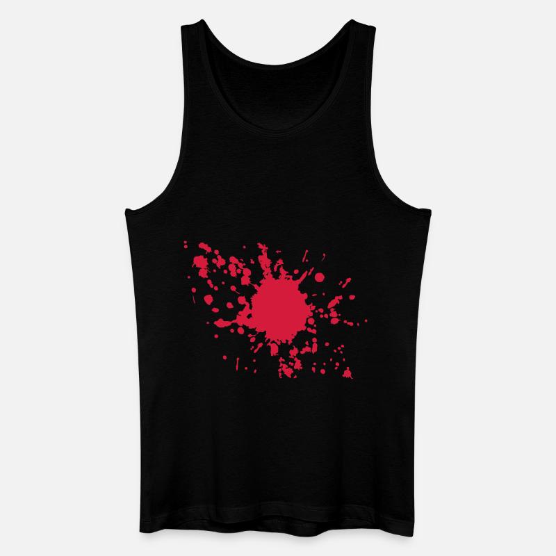 splatter_1_3 - Männer Bio Tank Top - Schwarz