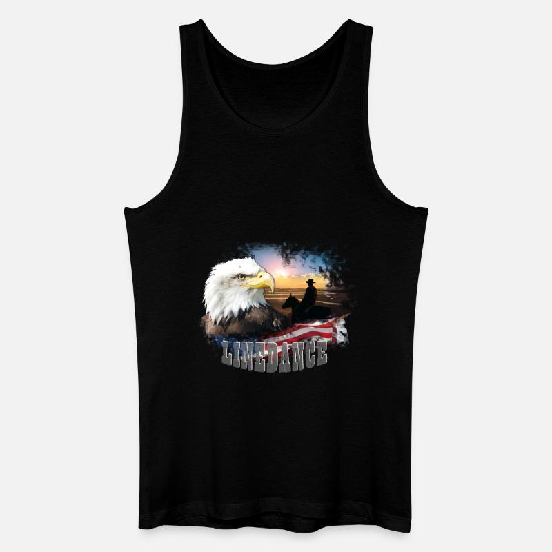 kl_linedance25a - Männer Bio Tank Top - Schwarz
