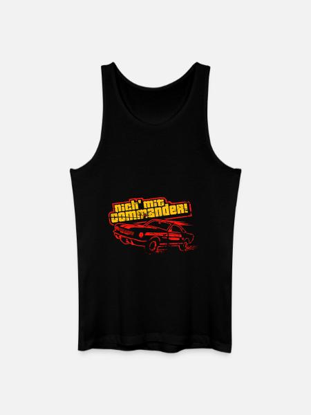 Nich' mit Commander - Männer Bio Tank Top - Schwarz